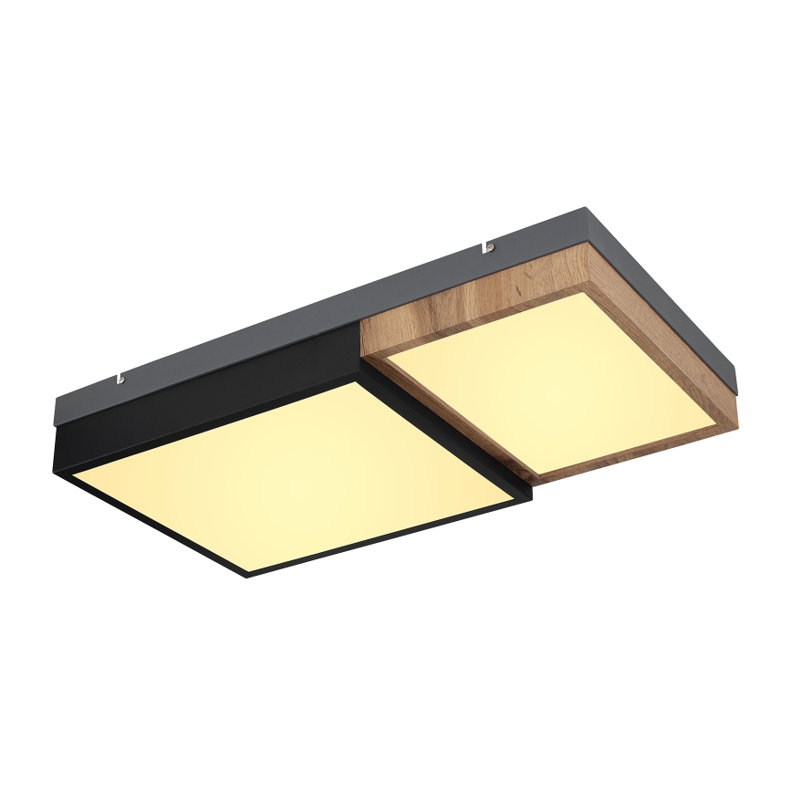 Globo 67286-30 - GUNDI LED-kattovalaisin LED/30W/230V 35x65 cm ruskea/musta