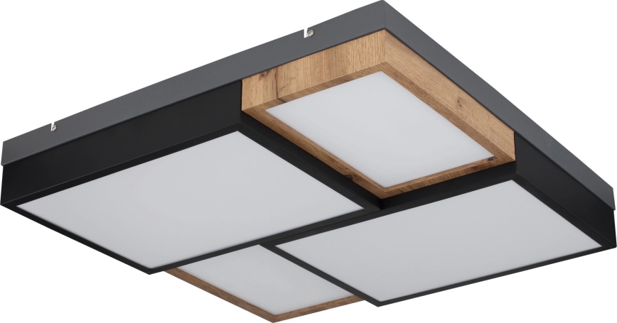Globo 67286-50 - LED-kattovalaisin GUNDI LED/50W/230V 60x60 cm ruskea/musta
