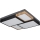 Globo 67286-50 - LED-kattovalaisin GUNDI LED/50W/230V 60x60 cm ruskea/musta