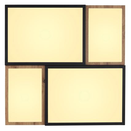 Globo 67286-50 - LED-kattovalaisin GUNDI LED/50W/230V 60x60 cm ruskea/musta