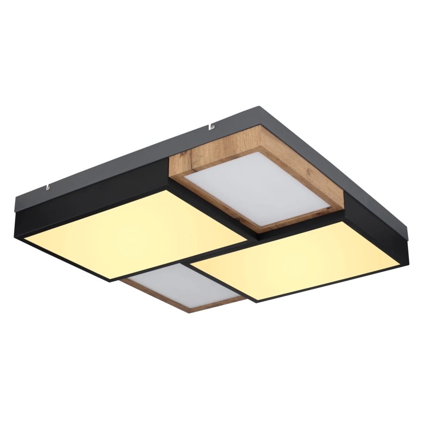 Globo 67286-50 - LED-kattovalaisin GUNDI LED/50W/230V 60x60 cm ruskea/musta