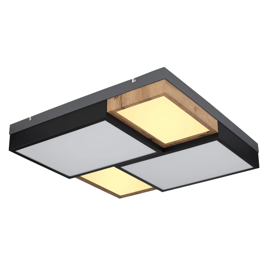 Globo 67286-50 - LED-kattovalaisin GUNDI LED/50W/230V 60x60 cm ruskea/musta
