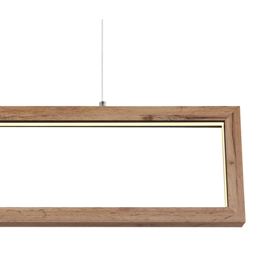 Globo 67287H - LED-riippuvalaisin vaijerilla MANDERA LED/24W/230V ruskea