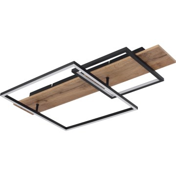 Globo 67289D1 - LED-kattovalaisin VANNI LED/24W/230V 40x75 cm ruskea/musta