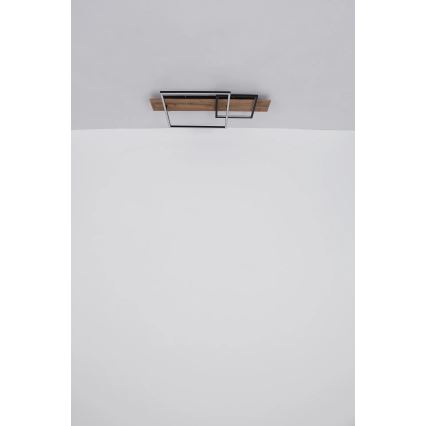 Globo 67289D1 - LED-kattovalaisin VANNI LED/24W/230V 40x75 cm ruskea/musta