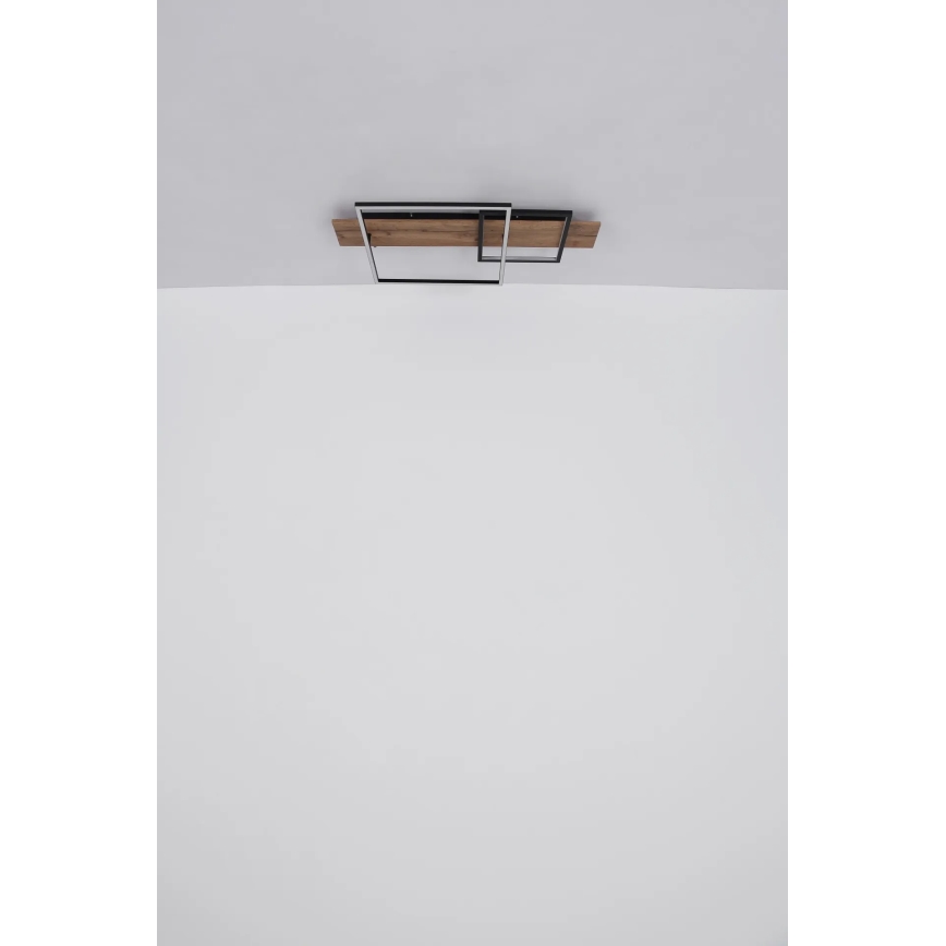 Globo 67289D1 - LED-kattovalaisin VANNI LED/24W/230V 40x75 cm ruskea/musta