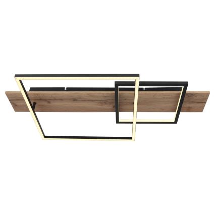 Globo 67289D1 - LED-kattovalaisin VANNI LED/24W/230V 40x75 cm ruskea/musta