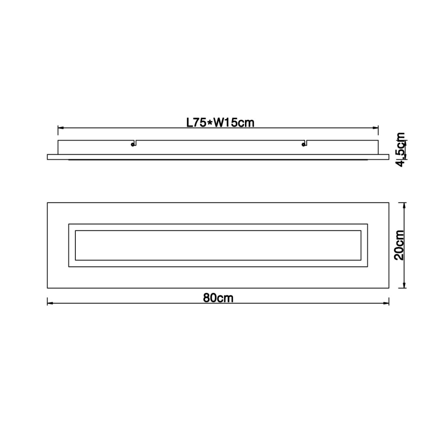 Globo - LED-kattovalaisin LED/24W/230V