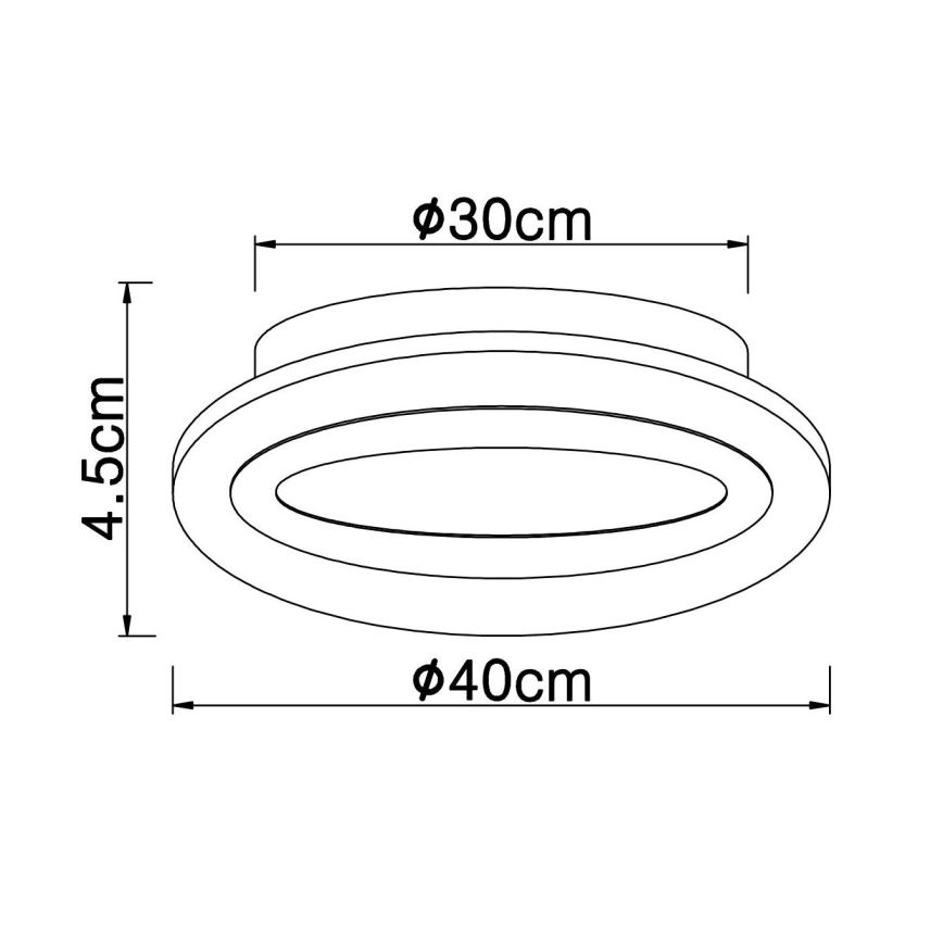 Globo - LED-kattovalaisin LED/15W/230V