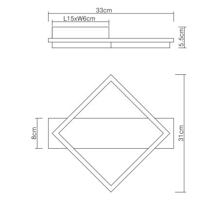 Globo - LED-kattovalaisin LED/12W/230V