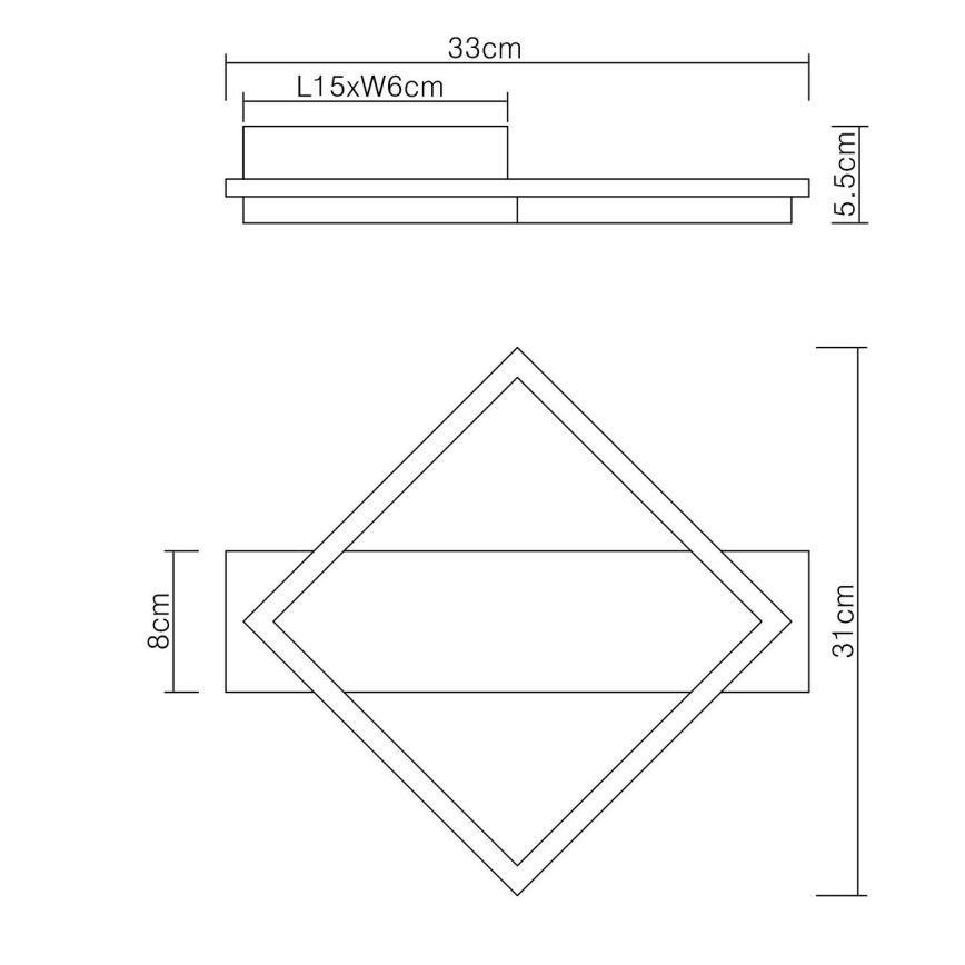 Globo - LED-kattovalaisin LED/12W/230V