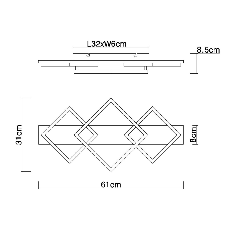 Globo - LED-kattovalaisin LED/24W/230V
