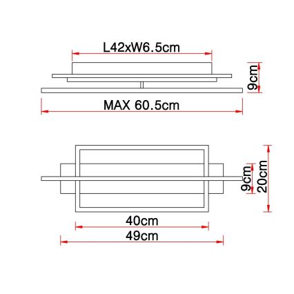 Globo - LED-kattovalaisin LED/28W/230V