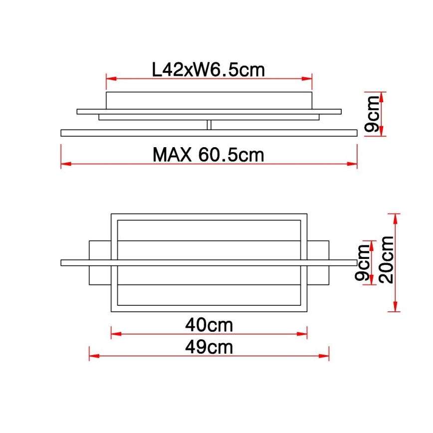 Globo - LED-kattovalaisin LED/28W/230V