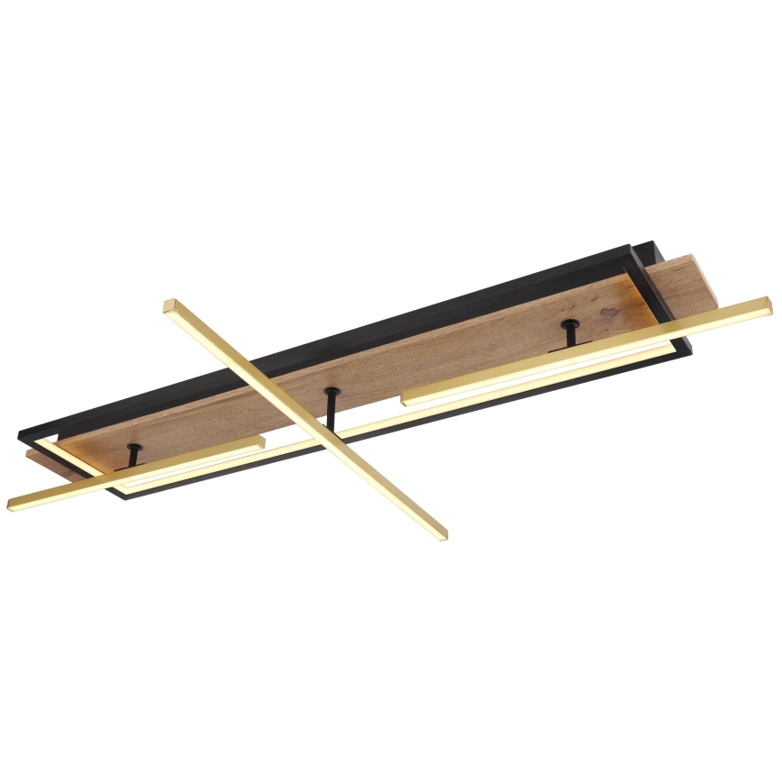 Globo 67296D2 - BEATRIX LED-kattovalaisin, 48 W, 230 V, 60,5 x 100 cm, ruskea