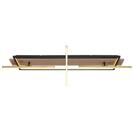 Globo 67296D2 - BEATRIX LED-kattovalaisin, 48 W, 230 V, 60,5 x 100 cm, ruskea