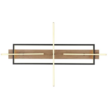 Globo 67296D2 - BEATRIX LED-kattovalaisin, 48 W, 230 V, 60,5 x 100 cm, ruskea