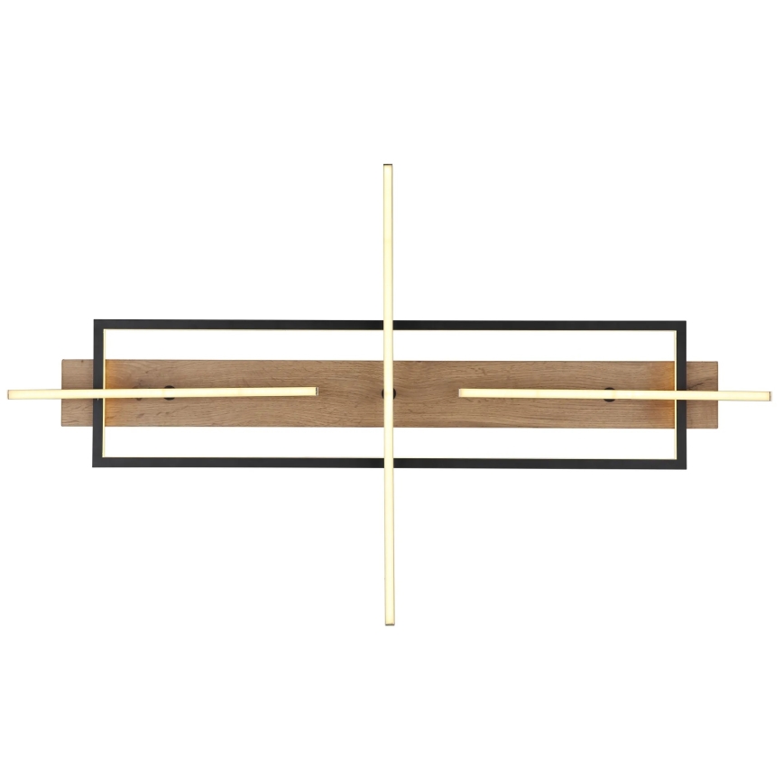 Globo 67296D2 - BEATRIX LED-kattovalaisin, 48 W, 230 V, 60,5 x 100 cm, ruskea