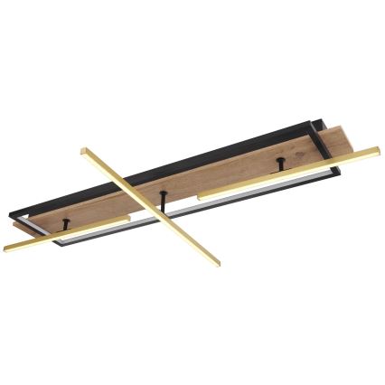 Globo 67296D2 - BEATRIX LED-kattovalaisin, 48 W, 230 V, 60,5 x 100 cm, ruskea