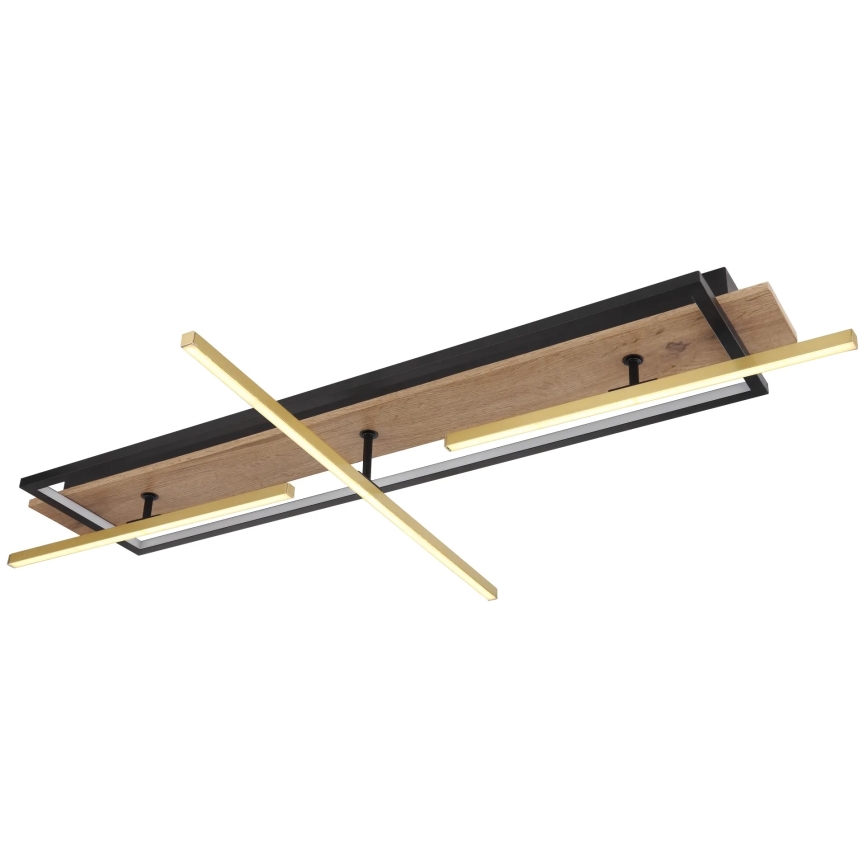 Globo 67296D2 - BEATRIX LED-kattovalaisin, 48 W, 230 V, 60,5 x 100 cm, ruskea