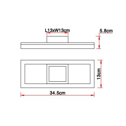 Globo - LED-kattovalaisin LED/12W/230V