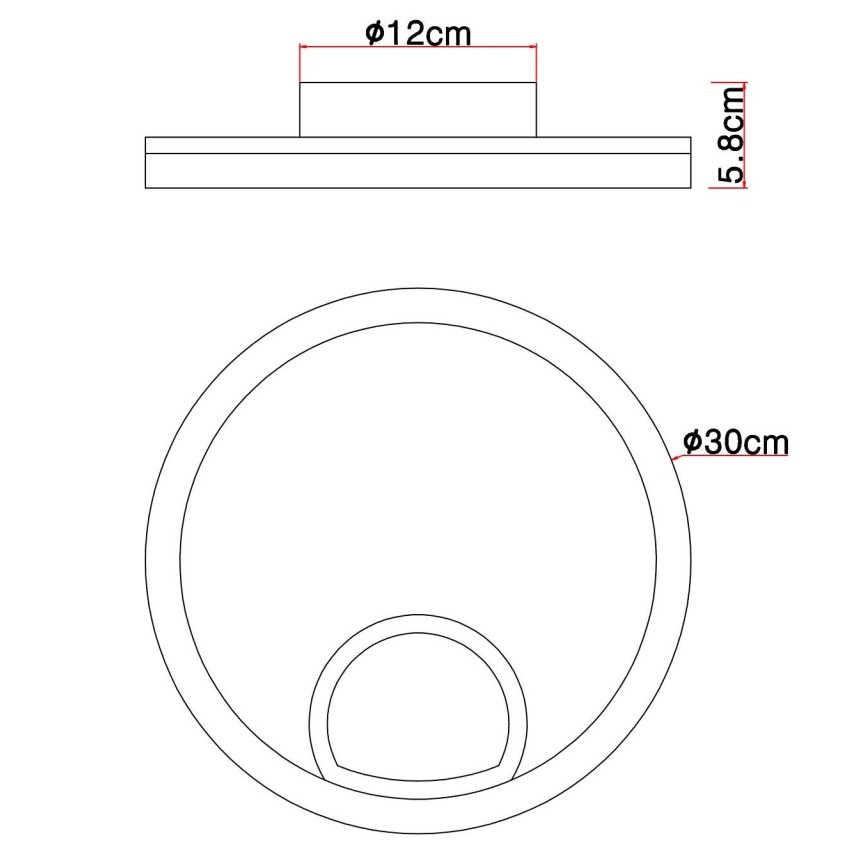 Globo - LED-kattovalaisin LED/12W/230V