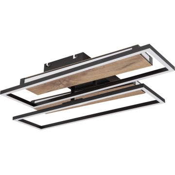 Globo 67299D1 - LED-kattovalaisin COLLI LED/48W/230V 52x60 cm ruskea/musta