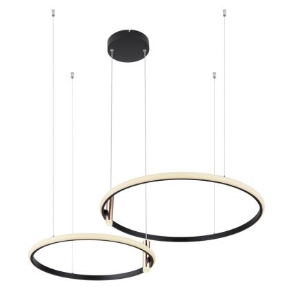 Globo - Himmennettävä LED-kattokruunu johdossa LED/55W/230V 2700-6000K musta + kauko-ohjaus