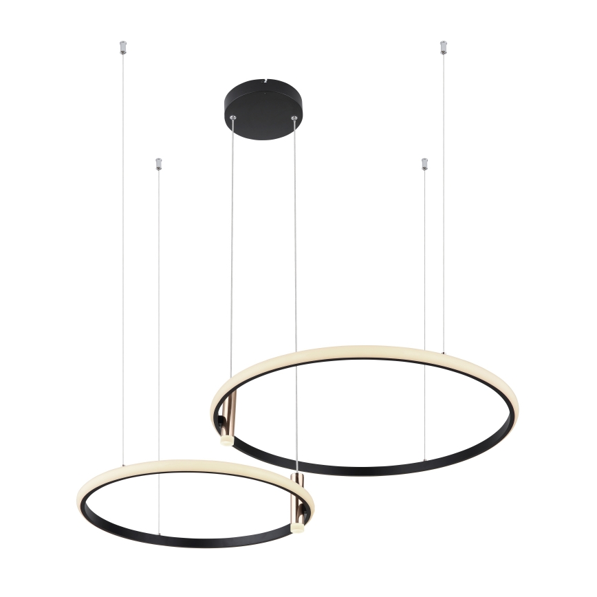 Globo - Himmennettävä LED-kattokruunu johdossa LED/55W/230V 2700-6000K musta + kauko-ohjaus
