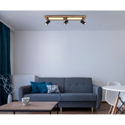 Globo - LED-kohdevalaisin LED/24W/230V + 3xGU10/5W