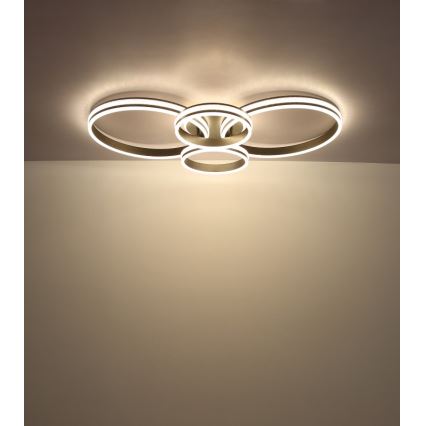 Globo - LED-kattovalaisin LED/39W/230V 2700/4500/6500K 106x60 cm antrasiitti