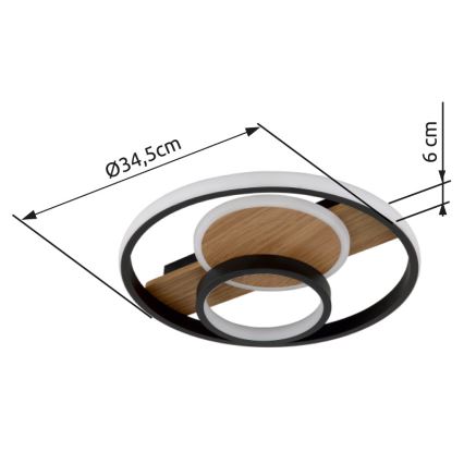 Globo - LED-kattovalaisin LED/24W/230V