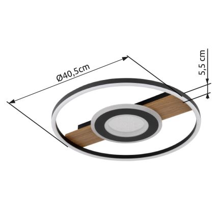 Globo - LED-kattovalaisin LED/24W/230V