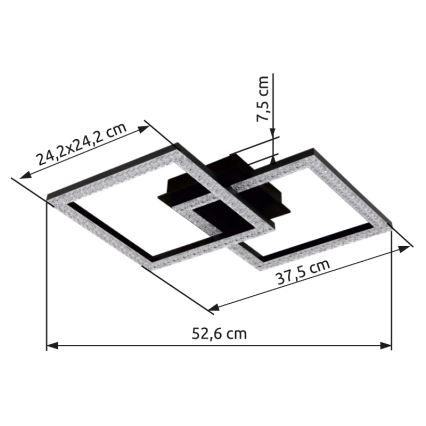 Globo - LED-kattovalaisin LED/20W/230V