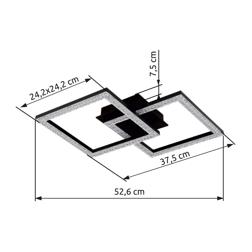 Globo - LED-kattovalaisin LED/20W/230V
