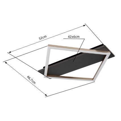Globo - LED-kattovalaisin LED/18W/230V