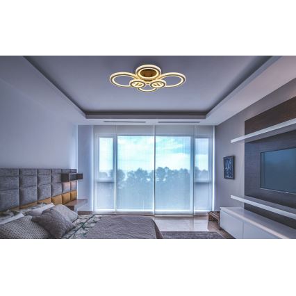 Globo - Himmennettävä LED-kattovalaisin LED/60W/230V 2700-6000K 56x78 cm antrasiitti + kauko-ohjaus