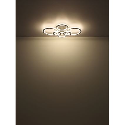 Globo - Himmennettävä LED-kattovalaisin LED/60W/230V 2700-6000K 56x78 cm antrasiitti + kauko-ohjaus