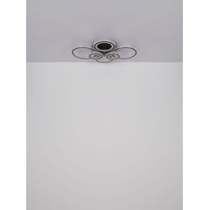 Globo - Himmennettävä LED-kattovalaisin LED/60W/230V 2700-6000K 56x78 cm antrasiitti + kauko-ohjaus