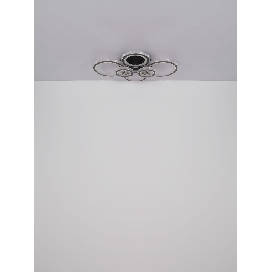 Globo - Himmennettävä LED-kattovalaisin LED/60W/230V 2700-6000K 56x78 cm antrasiitti + kauko-ohjaus