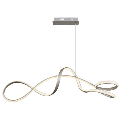 Globo - LED-kattokruunu johdossa LED/40W/230V mattakromi
