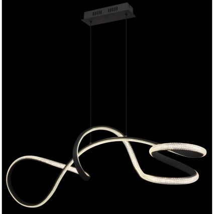 Globo - LED-kattokruunu johdossa LED/40W/230V musta