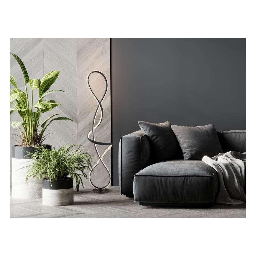 Globo - LED-lattiavalaisin LED/36W/230V musta