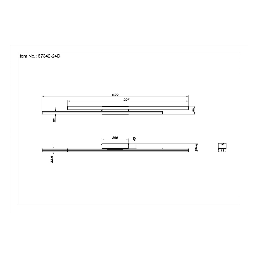 Globo - LED-kattovalaisin LED/24W/230V 3000K musta