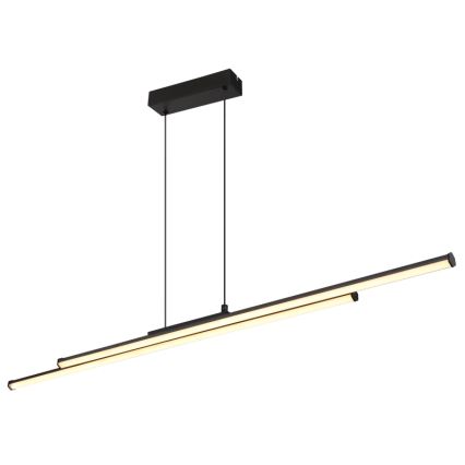 Globo - LED-kattokruunu johdossa LED/24W/230V 3000K musta