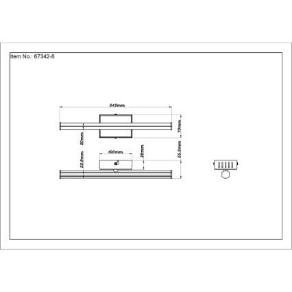 Globo - LED-kattovalaisin LED/6W/230V 3000K musta