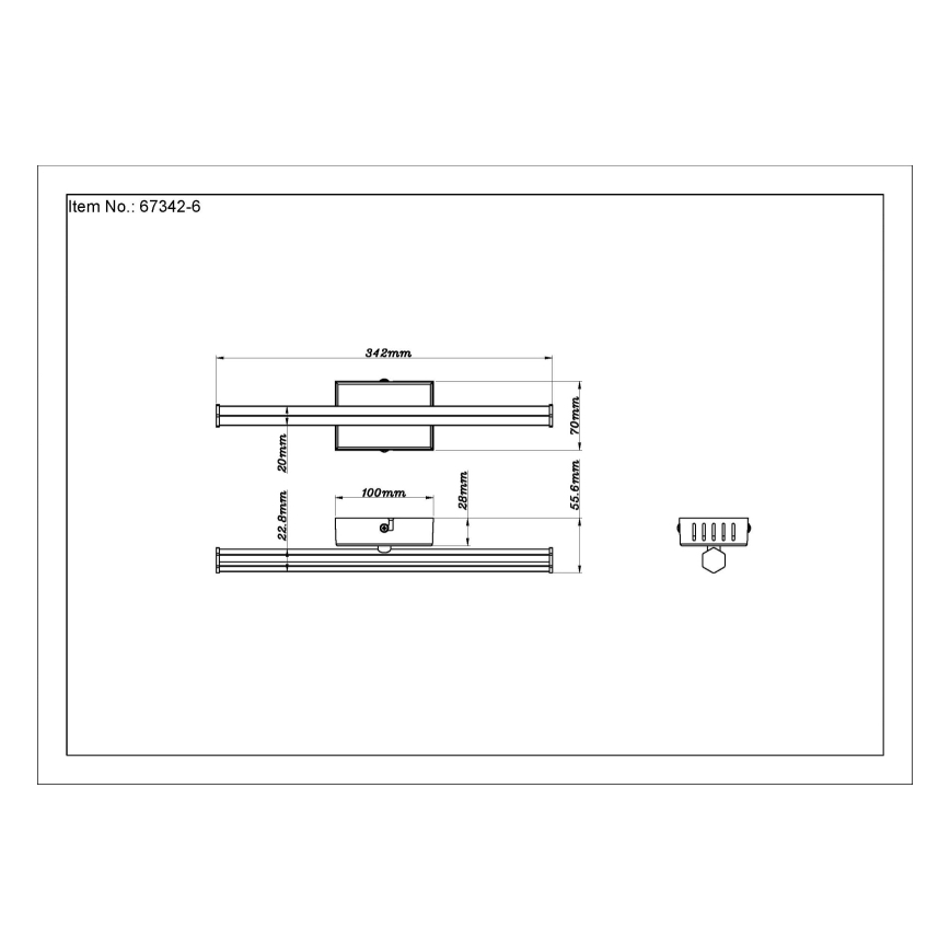 Globo - LED-kattovalaisin LED/6W/230V 3000K musta