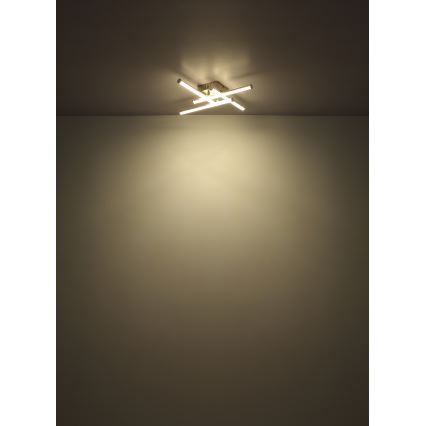 Globo - LED-kattovalaisin LED/24W/230V 4000K mattakromi