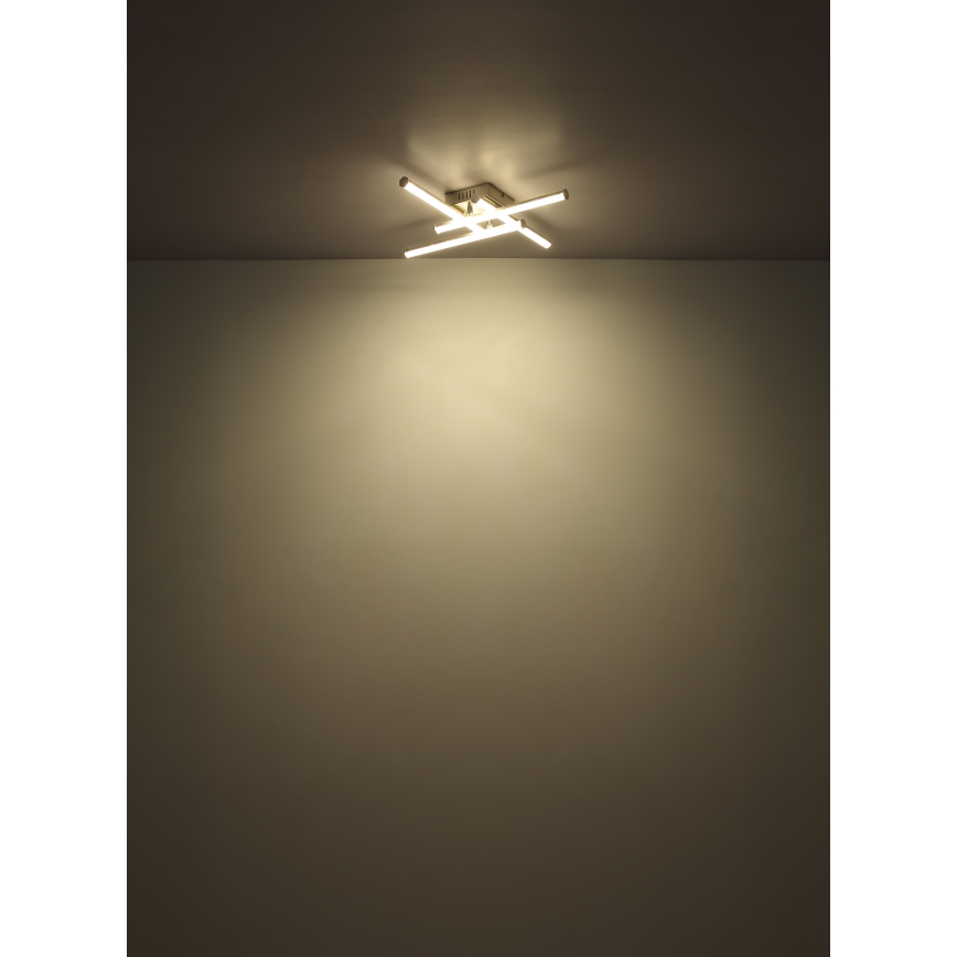 Globo - LED-kattovalaisin LED/24W/230V 4000K mattakromi