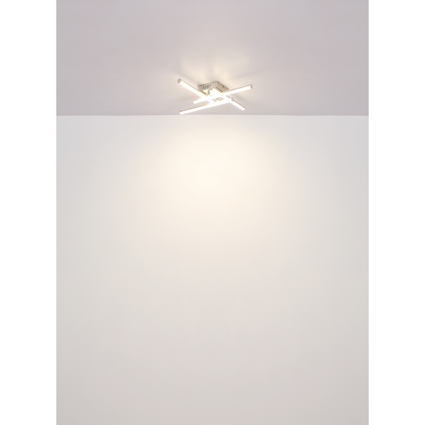 Globo - LED-kattovalaisin LED/24W/230V 4000K mattakromi